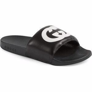 New Women's GUCCI Pursuit Logo Slides Sandal